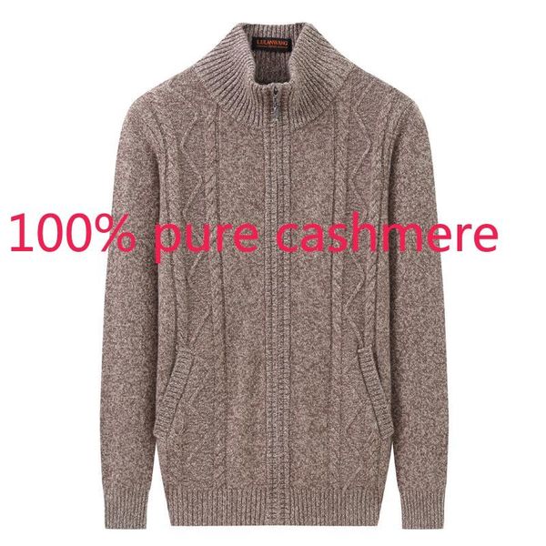 new 100%pure cashmere cardigan male zipper coat thickened mandarin collar computer knitted casual sweater plus size xs-xl2xl3xl, White;black
new 100%pure cashmere cardigan male zipper coat thickened mandarin collar computer knitted casual sweater plus size xs-xl2xl3xl, White;black