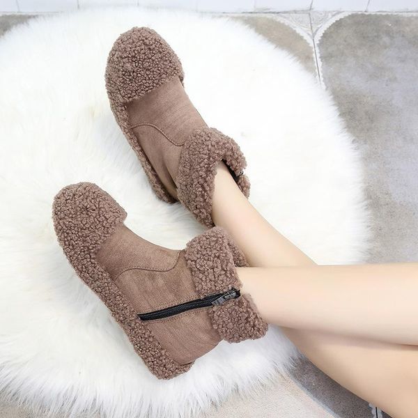 shoes women's 2020 autumn and winter short boots women plus velvet warm cotton shoes women casual flat-bottomed fur snow boots, Black
shoes women's 2020 autumn and winter short boots women plus velvet warm cotton shoes women casual flat-bottomed fur snow boots, Black