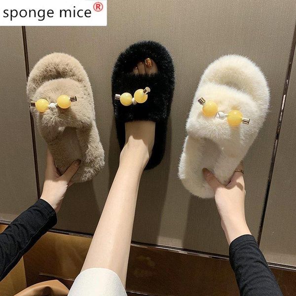 slipper woman autumn 2020 wear flat-bottomed fashion hair woman slippers fur slides house slippers slides for women, Black
slipper woman autumn 2020 wear flat-bottomed fashion hair woman slippers fur slides house slippers slides for women, Black