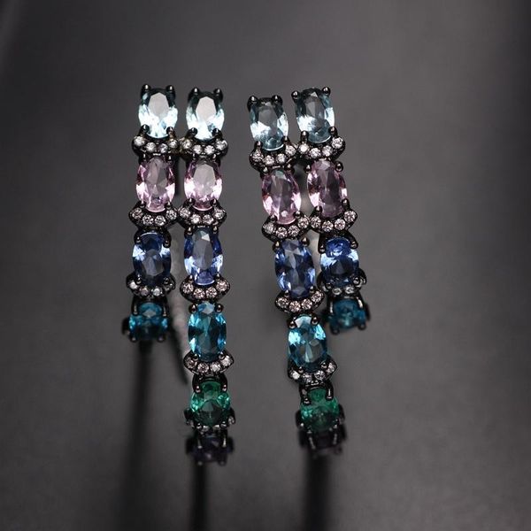 colorful big circle hoop earring for women gift multicolor crystal double round zircon hoop earring boho fashion party jewelry, Golden;silver
colorful big circle hoop earring for women gift multicolor crystal double round zircon hoop earring boho fashion party jewelry, Golden;silver
