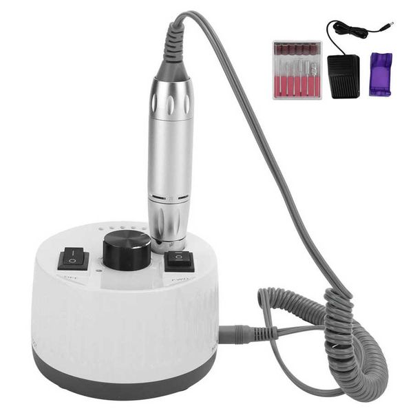 new 35000rpm electric nail drill machine repairing polishing nail grinding tool with 6pcs drill bits replacement, Silver
new 35000rpm electric nail drill machine repairing polishing nail grinding tool with 6pcs drill bits replacement, Silver