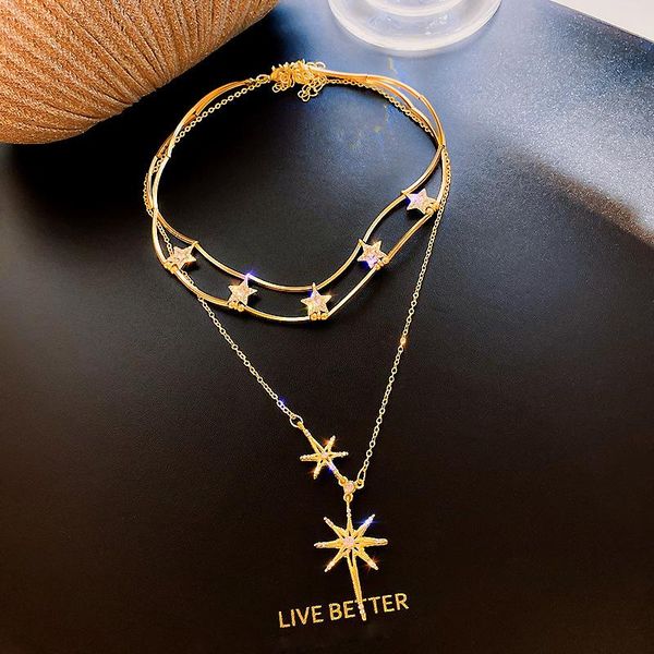 chokers exknl gold color pendant necklace women multilayered star chocker crystal long bohemian choker collar fashion jewelry, Golden;silver
chokers exknl gold color pendant necklace women multilayered star chocker crystal long bohemian choker collar fashion jewelry, Golden;silver