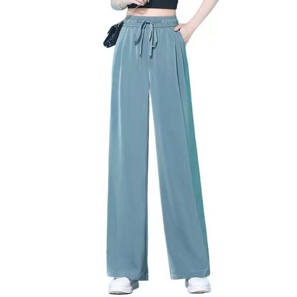 cool falling feeling ice silk high waist wide leg pants women's summer big loose hanging feeling casual straight tube women, Black;white
cool falling feeling ice silk high waist wide leg pants women's summer big loose hanging feeling casual straight tube women, Black;white