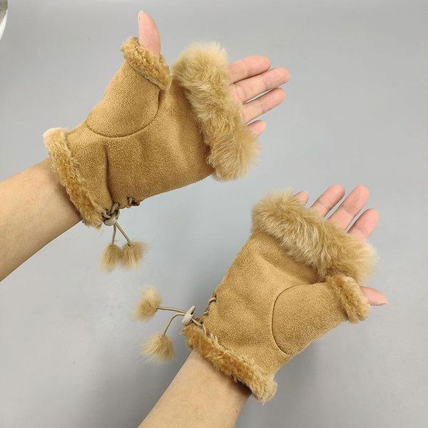 five fingers gloves faux fur half finger winter thick warm indoor ladies fingerless artificial, Blue;gray
five fingers gloves faux fur half finger winter thick warm indoor ladies fingerless artificial, Blue;gray