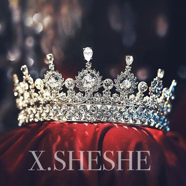 grand luxury exquisite diamond shining bridal headdress crown wedding dress dinner stage accessories, Silver
grand luxury exquisite diamond shining bridal headdress crown wedding dress dinner stage accessories, Silver