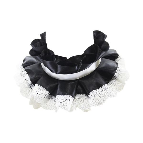 women renaissance lolita retro ruffled fake collar lace trim satin neck ruff adjustable ribbon victorian cosplay qylugh, Blue;red
women renaissance lolita retro ruffled fake collar lace trim satin neck ruff adjustable ribbon victorian cosplay qylugh, Blue;red