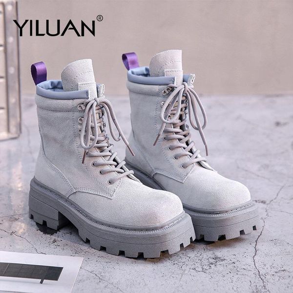 yiluan leather platform martin boots women retro wild handsome thick-heeled student boots increase locomotive short woman, Black
yiluan leather platform martin boots women retro wild handsome thick-heeled student boots increase locomotive short woman, Black