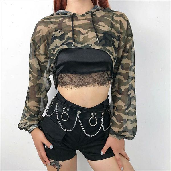 summer women fashion camouflage print blouse perspective see through crop bathing sunscreen beach casual style hooded coat, White
summer women fashion camouflage print blouse perspective see through crop bathing sunscreen beach casual style hooded coat, White