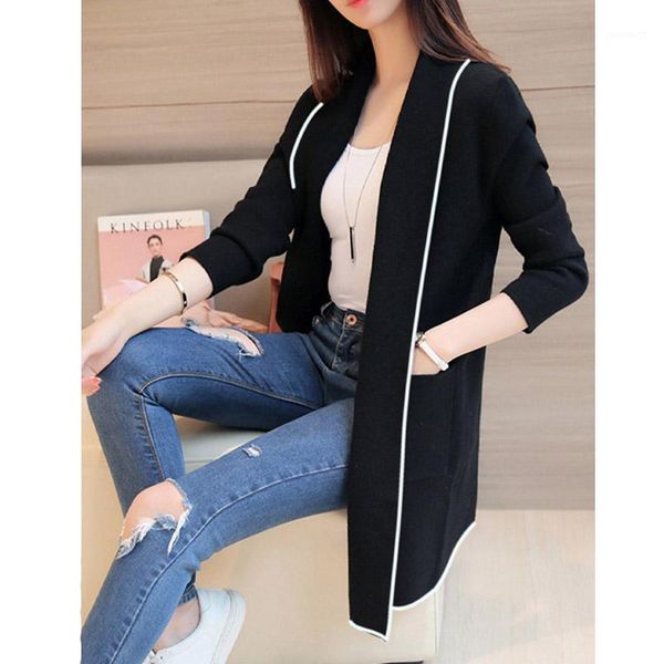 women autumn winter pockets long sleeve cardigan slim fit soft long coat h91, Black;brown
women autumn winter pockets long sleeve cardigan slim fit soft long coat h91, Black;brown