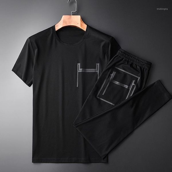 minglu new summer short-sleeved sets (t-shirts + pants ) hight quality slim casual printed t-shirts 2pices black pants -3xl 4xl1, Gray
minglu new summer short-sleeved sets (t-shirts + pants ) hight quality slim casual printed t-shirts 2pices black pants -3xl 4xl1, Gray