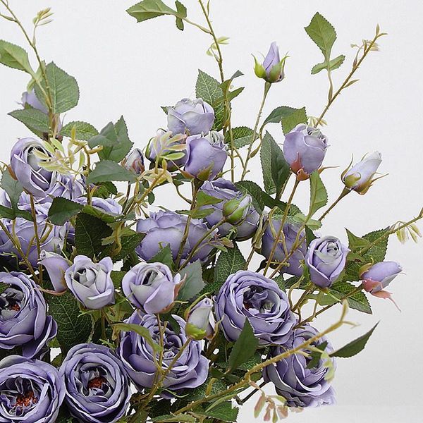 decorative flowers & wreaths 4pcs/lot european artificial rose flower branch silk+plastic flores fake for home el decor wedding decoration m
decorative flowers & wreaths 4pcs/lot european artificial rose flower branch silk+plastic flores fake for home el decor wedding decoration m