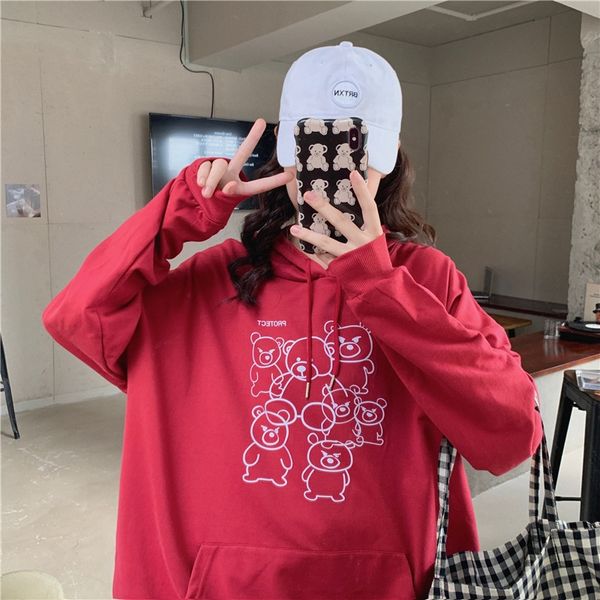 autumn early autumn coat hoodie new ins korean fashion bf thin loose hooded sweater women's ins fashion coat hoodie cxgty, Black
autumn early autumn coat hoodie new ins korean fashion bf thin loose hooded sweater women's ins fashion coat hoodie cxgty, Black