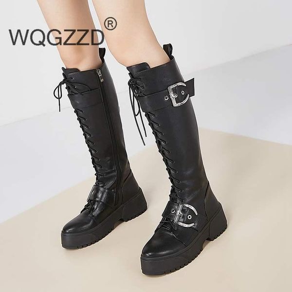 riding boots women's winter shoes cow leather thick high bottom metal buckle decoration knight boots women's thigh high, Black
riding boots women's winter shoes cow leather thick high bottom metal buckle decoration knight boots women's thigh high, Black