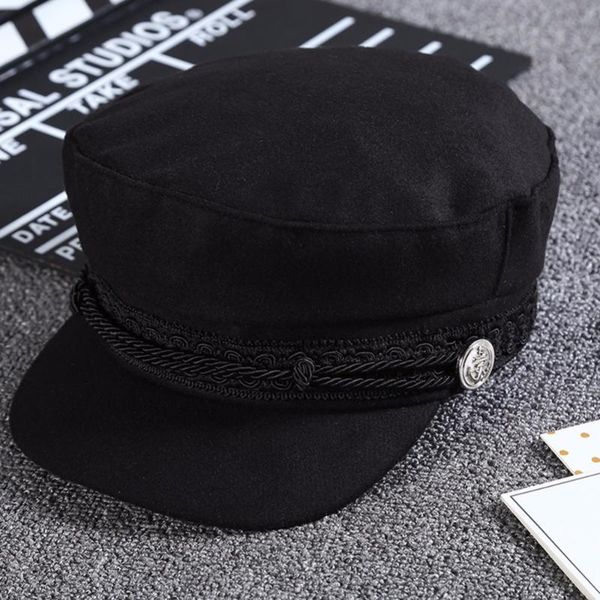 2020 fashion black lace embroidery captain hat casual rope flat cap women newsboy sunhats autumn winter cool girls beret hat, Blue;gray
2020 fashion black lace embroidery captain hat casual rope flat cap women newsboy sunhats autumn winter cool girls beret hat, Blue;gray