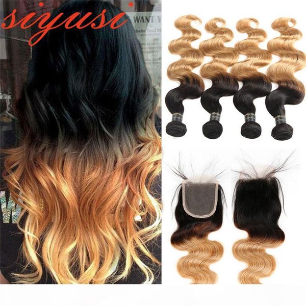 ombre brazilian virgin hair body wave 1b 27 1b 4 27 honey blonde ombre human hair weave brazilian 3 bundles with closure, Black;brown
ombre brazilian virgin hair body wave 1b 27 1b 4 27 honey blonde ombre human hair weave brazilian 3 bundles with closure, Black;brown