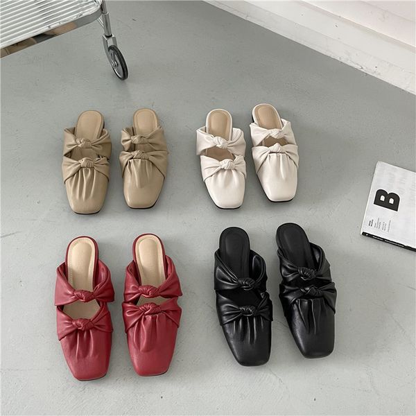 ins net red super popular closed toe half slippers women s outer wear 2022 spring new fashion bowknot square toe flat bottom sandals, Black
ins net red super popular closed toe half slippers women s outer wear 2022 spring new fashion bowknot square toe flat bottom sandals, Black