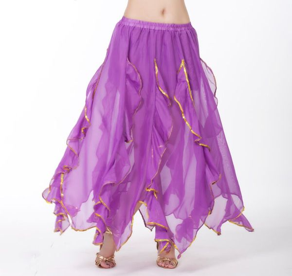 women golden trim skirt chiffon belly dance performance skirt black purple, Black;red
women golden trim skirt chiffon belly dance performance skirt black purple, Black;red