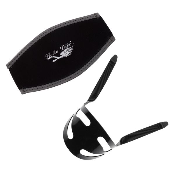 double side neoprene scuba diving mask strap cover hair band + silicone strap replacement, Silver
double side neoprene scuba diving mask strap cover hair band + silicone strap replacement, Silver