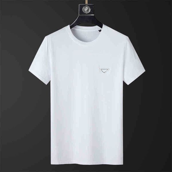 men's 2022 summer fashion new high-end p*r*d* triangle letter cotton t-shirt trend round neck short sleeve men 0104-07, White;black
men's 2022 summer fashion new high-end p*r*d* triangle letter cotton t-shirt trend round neck short sleeve men 0104-07, White;black