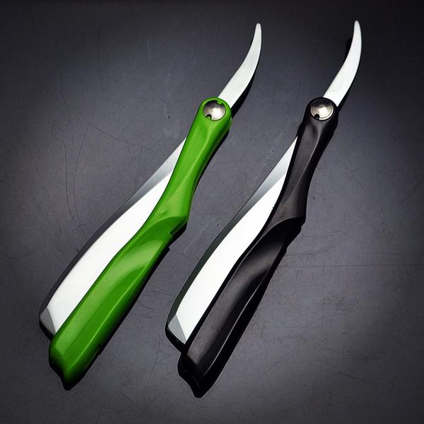 1 x coloured plastic handle straight edge razor barber folding zinc alloy shaving hair tool with 10 blades
1 x coloured plastic handle straight edge razor barber folding zinc alloy shaving hair tool with 10 blades