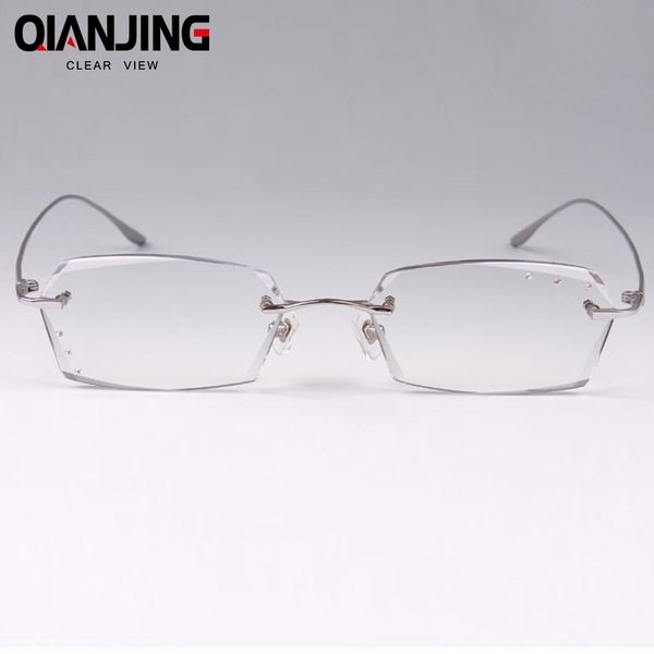 qj titanium rimless eyeglasses man luxury glasses anti uv400 protection optical frame glasses prescription eye glass reading t200428, Silver
qj titanium rimless eyeglasses man luxury glasses anti uv400 protection optical frame glasses prescription eye glass reading t200428, Silver