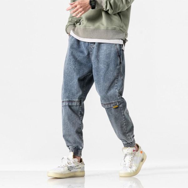 spring japanese-style retro joint beam leg jeans men's printed casual closing skinny pants1, Blue
spring japanese-style retro joint beam leg jeans men's printed casual closing skinny pants1, Blue