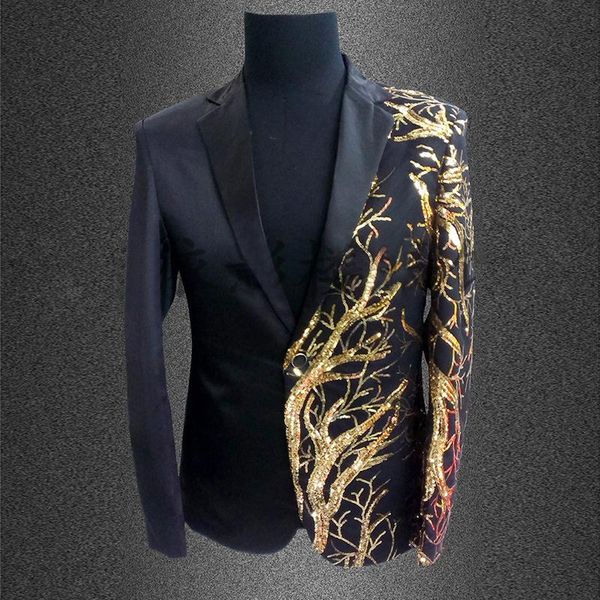 men's suits & blazers sequin mens jacket for costumes club singer sequins stage black red gold blazer men, White;black
men's suits & blazers sequin mens jacket for costumes club singer sequins stage black red gold blazer men, White;black