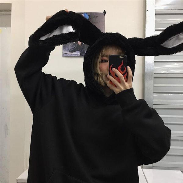 ears hoodies loose fashion harajuku autumn winter warm hooded plush pullovers1, Black
ears hoodies loose fashion harajuku autumn winter warm hooded plush pullovers1, Black