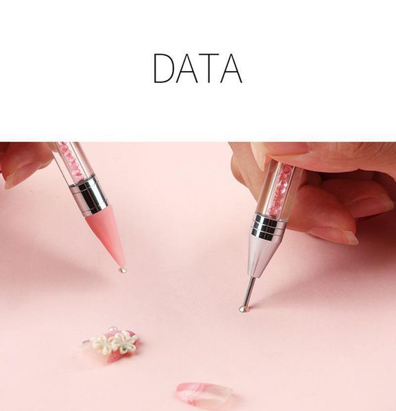 dual ended nail dotting pen crystal beads handle rhinestone studs picker wax pencil manicure glitter powd jlldcr comb2010, Silver
dual ended nail dotting pen crystal beads handle rhinestone studs picker wax pencil manicure glitter powd jlldcr comb2010, Silver