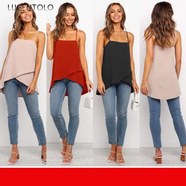 lugentolo woman vest fashion solid color sleeveless spring summer sling cross irregular beach wind leisure vest1, White
lugentolo woman vest fashion solid color sleeveless spring summer sling cross irregular beach wind leisure vest1, White