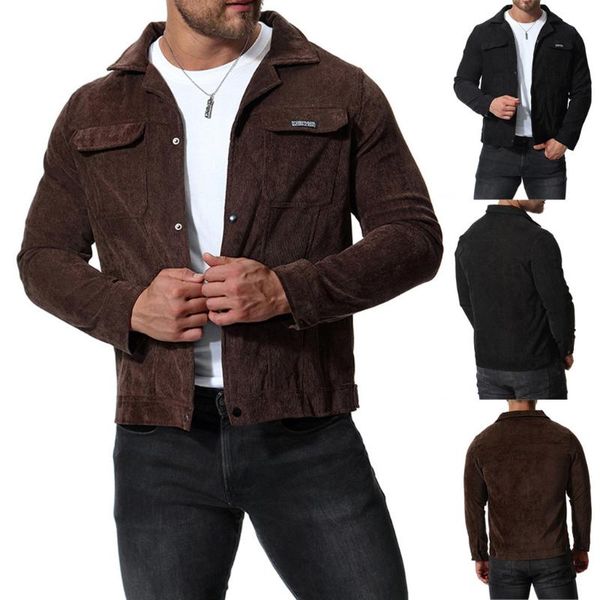 stylish men's autumn winter corduroy coats windproof individual jacket overwear casual coats casaco masculino, Black;brown
stylish men's autumn winter corduroy coats windproof individual jacket overwear casual coats casaco masculino, Black;brown