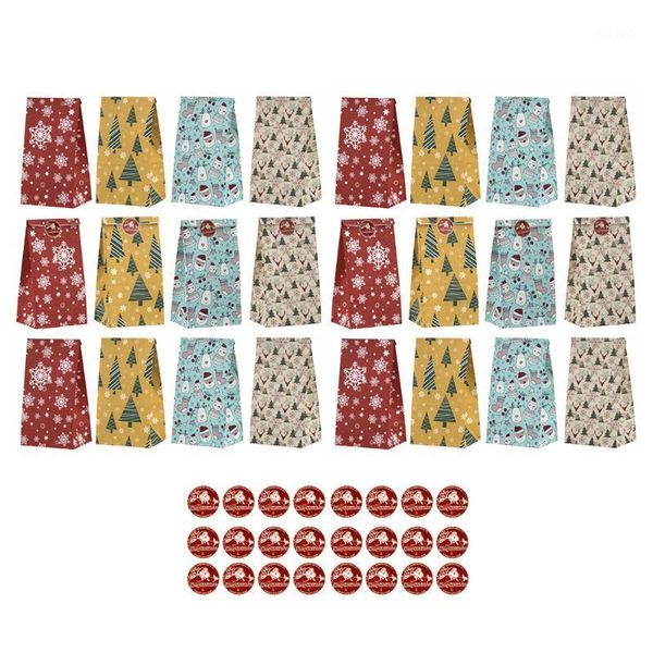 24pcs paper christmas gift bag oil-proof kraft paper gift box creative candy wrapping bag with 24pcs sealing stickers (6pc1
24pcs paper christmas gift bag oil-proof kraft paper gift box creative candy wrapping bag with 24pcs sealing stickers (6pc1