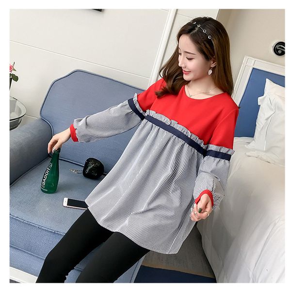 maternity blouses patchwork striped loose clothes for pregnant women clothing elegant autumn pregnancy shirts t-shirt lj201119, White
maternity blouses patchwork striped loose clothes for pregnant women clothing elegant autumn pregnancy shirts t-shirt lj201119, White