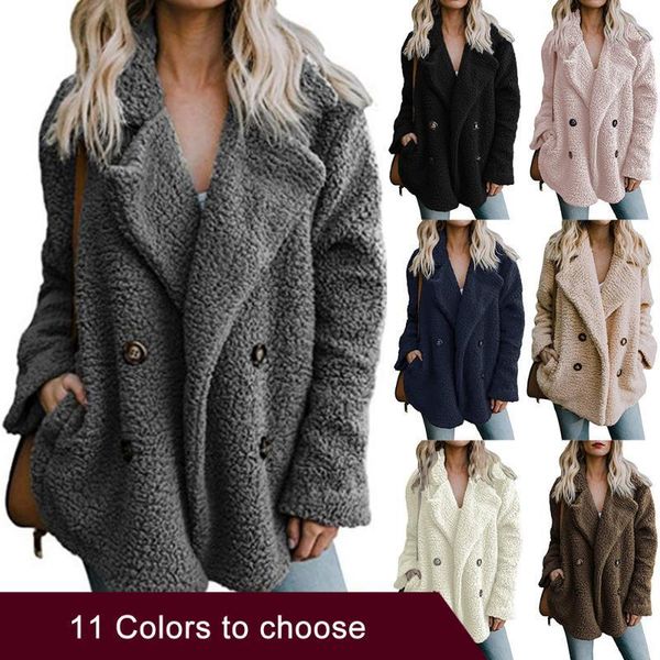 new street style women jacket europe and usa thick coat double-breasted warm lamb cashmere coats female fall and winter clothing1, Black
new street style women jacket europe and usa thick coat double-breasted warm lamb cashmere coats female fall and winter clothing1, Black