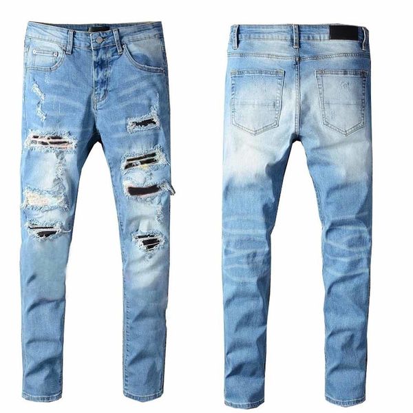 mens jeans classic hip hop pants stylist distressed ripped biker jean slim fit motorcycle denim 62sk, Blue
mens jeans classic hip hop pants stylist distressed ripped biker jean slim fit motorcycle denim 62sk, Blue