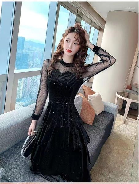 jk11310 new fashion women 2020 spring dress european design party style dress1, Black;gray
jk11310 new fashion women 2020 spring dress european design party style dress1, Black;gray