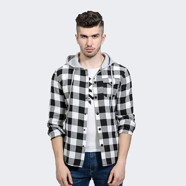 men's hoodies & sweatshirts zogaa 2021 men hip hop long sleeve plaid casual hooded sweatshirt jacket streetwear cotton shirt coat men1, Black
men's hoodies & sweatshirts zogaa 2021 men hip hop long sleeve plaid casual hooded sweatshirt jacket streetwear cotton shirt coat men1, Black