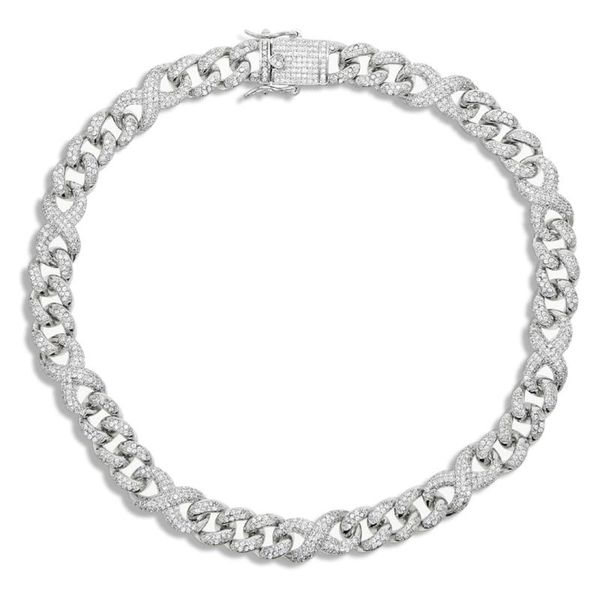 new 12mm silver color infinity cuban chain necklace iced out bling cubic zirconia cz paved heavy choker hiphop women jewelry, Golden;silver
new 12mm silver color infinity cuban chain necklace iced out bling cubic zirconia cz paved heavy choker hiphop women jewelry, Golden;silver
