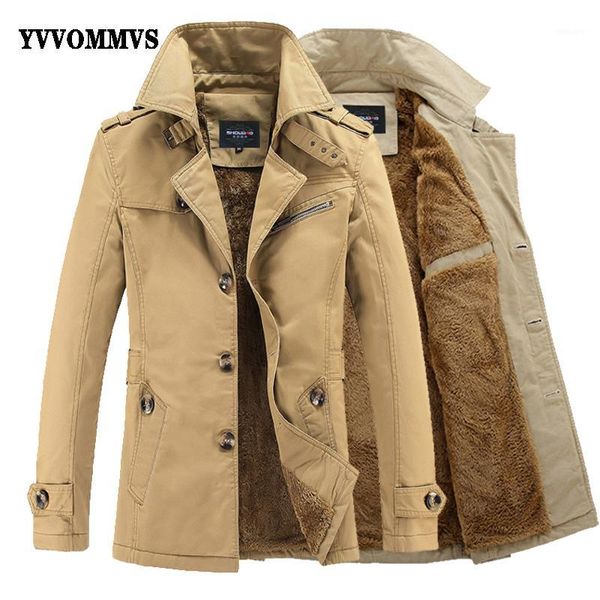men's new windbreaker long trench coat to keep warm stand collar business fashion casual 1, Tan;black
men's new windbreaker long trench coat to keep warm stand collar business fashion casual 1, Tan;black