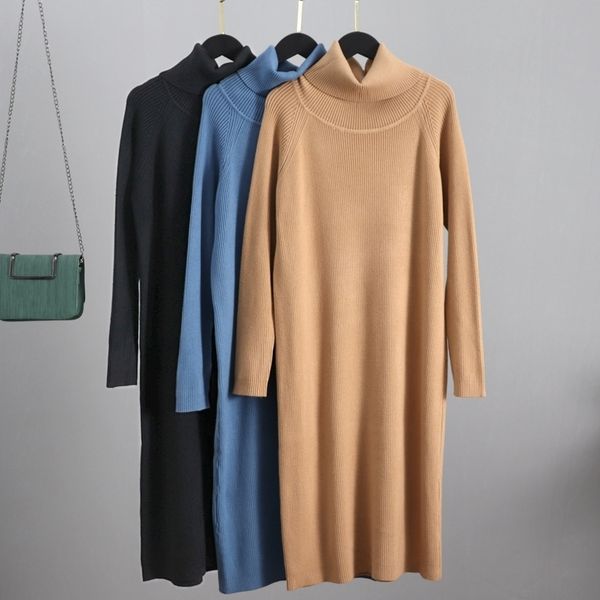 gigogou casual loose long knit women midi dress autumn winter turtleneck sweater dresses thick warm christmas party dress 201006, Black;gray
gigogou casual loose long knit women midi dress autumn winter turtleneck sweater dresses thick warm christmas party dress 201006, Black;gray