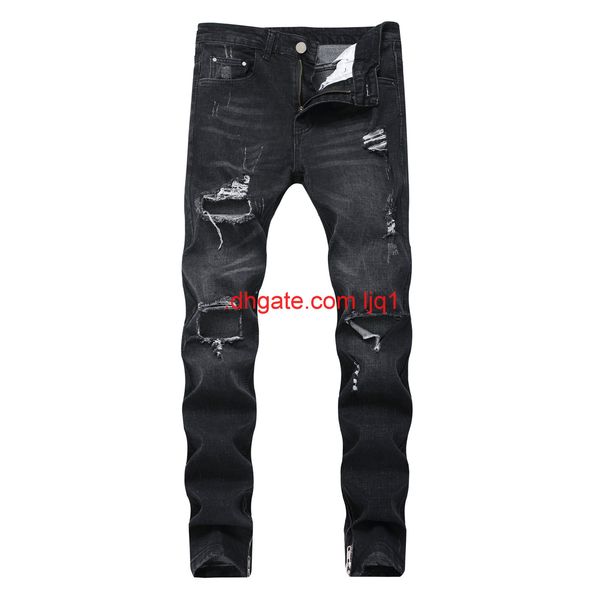 high street jeans men's slim big hole side zipper motorcycle fog men's washed jeans, Blue
high street jeans men's slim big hole side zipper motorcycle fog men's washed jeans, Blue