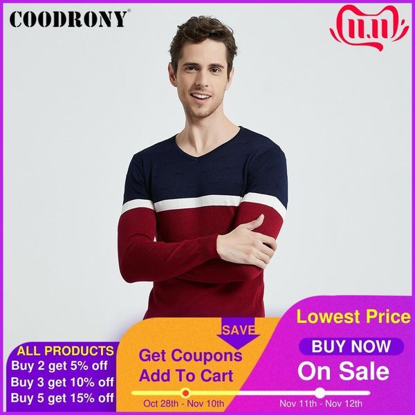 coodrony brand sweater men casual striped v-neck pull homme autumn winter cotton pullover men jersey hombre knitwear shirt c1007 201105, White;black
coodrony brand sweater men casual striped v-neck pull homme autumn winter cotton pullover men jersey hombre knitwear shirt c1007 201105, White;black