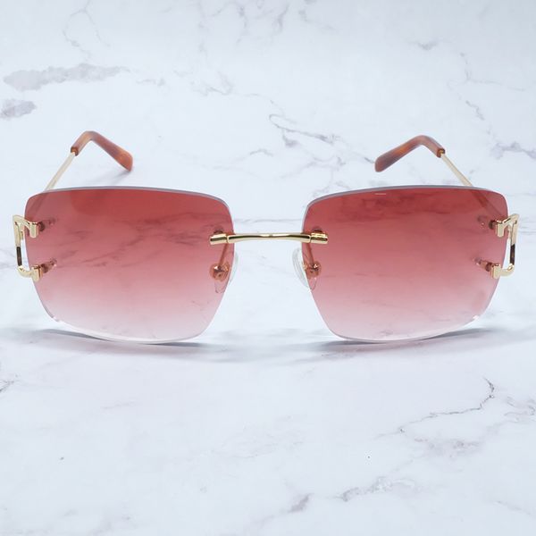 2021 new oversized sunglasses metal retro brand design rimless sun glasses wire c customized cut ae trendy men sunglass bhce, White;black
2021 new oversized sunglasses metal retro brand design rimless sun glasses wire c customized cut ae trendy men sunglass bhce, White;black