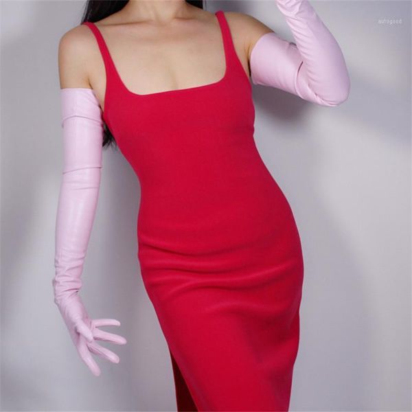 five fingers gloves extra long leather 70cm section emulation sheepskin cherry blossom light pink warm pu female1, Blue;gray
five fingers gloves extra long leather 70cm section emulation sheepskin cherry blossom light pink warm pu female1, Blue;gray