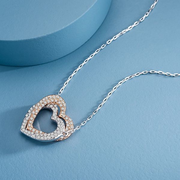 luxury same style as wang yibo pairs of love eternal love necklace womens swarovski elements heart-to-heart seal clavicle chain fashion desi, Silver
luxury same style as wang yibo pairs of love eternal love necklace womens swarovski elements heart-to-heart seal clavicle chain fashion desi, Silver