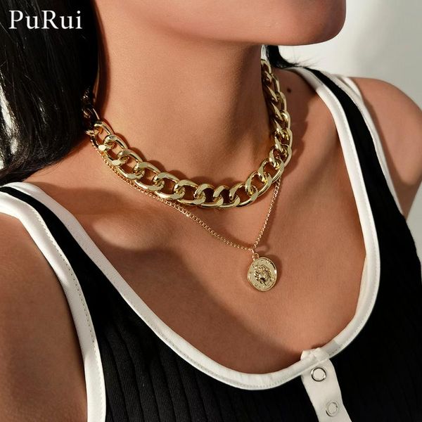 purui gold color portrait coin chain choker necklace for women mom valentine's day couples gifts chunky chain necklaces jewelry, Silver
purui gold color portrait coin chain choker necklace for women mom valentine's day couples gifts chunky chain necklaces jewelry, Silver