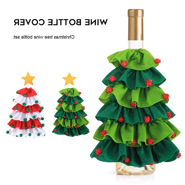 year 2020 decorations 1pc for home new christmas tree shaped red wine bottle cover santa claus noel dinner table decor
year 2020 decorations 1pc for home new christmas tree shaped red wine bottle cover santa claus noel dinner table decor