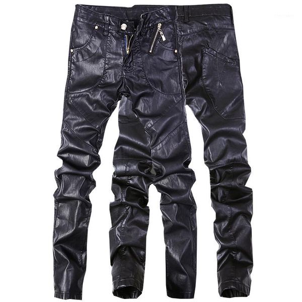 men's jeans est design men leather pants denim straight trousers black color size 28-36 c1021, Blue
men's jeans est design men leather pants denim straight trousers black color size 28-36 c1021, Blue