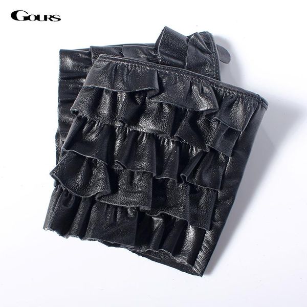 five fingers gloves gours spring winter genuine leather women unlined black fashion real goatskin driving fingerless glove arrival gsl062, Blue;gray
five fingers gloves gours spring winter genuine leather women unlined black fashion real goatskin driving fingerless glove arrival gsl062, Blue;gray