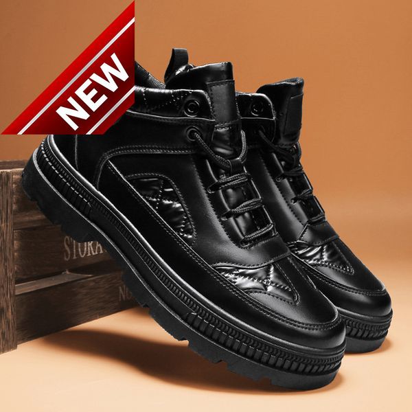 2021 autumn and winter new high martin boots fashion leather casual tooling korean locomotive men's shoes, Black
2021 autumn and winter new high martin boots fashion leather casual tooling korean locomotive men's shoes, Black